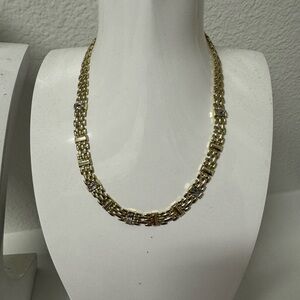 Kendra Scott Gold and Silver Chain-Link Necklace